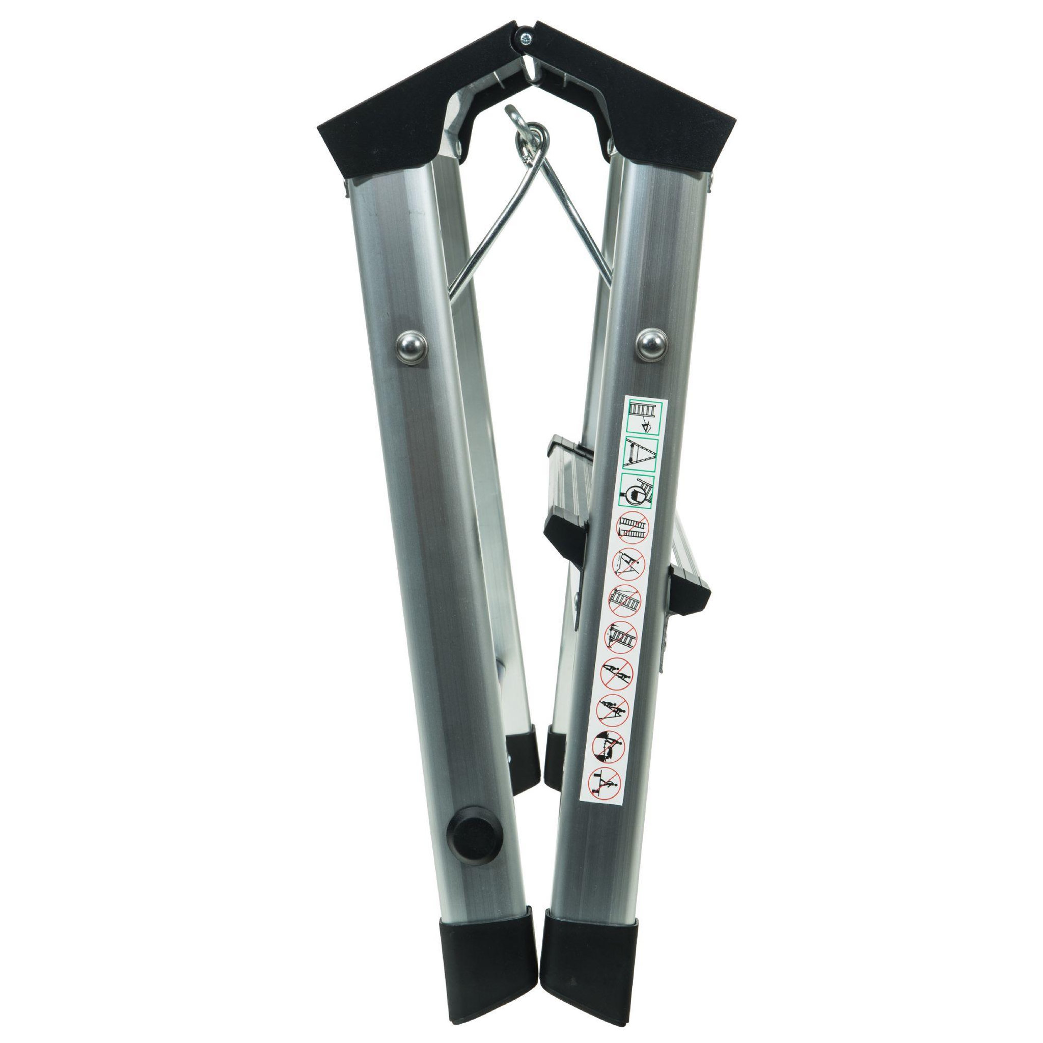 Voir la diapositive 3 : WERKAPRO Marchepied pliable en aluminium 2 marches WERKA PRO  H 40,4cm
