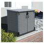 Voir la diapositive 1 : DURAMAX Armoire de rangement jardin Résine - Gris - 850L - STOREAWAY