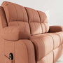 Voir la diapositive 4 : BEST MOBILIER Armand - canapé 3 places relax électrique en velours côtelé