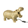 Voir la diapositive 3 : Paris Prix Lampe à Poser en Résine  Hippopotame  37cm Doré