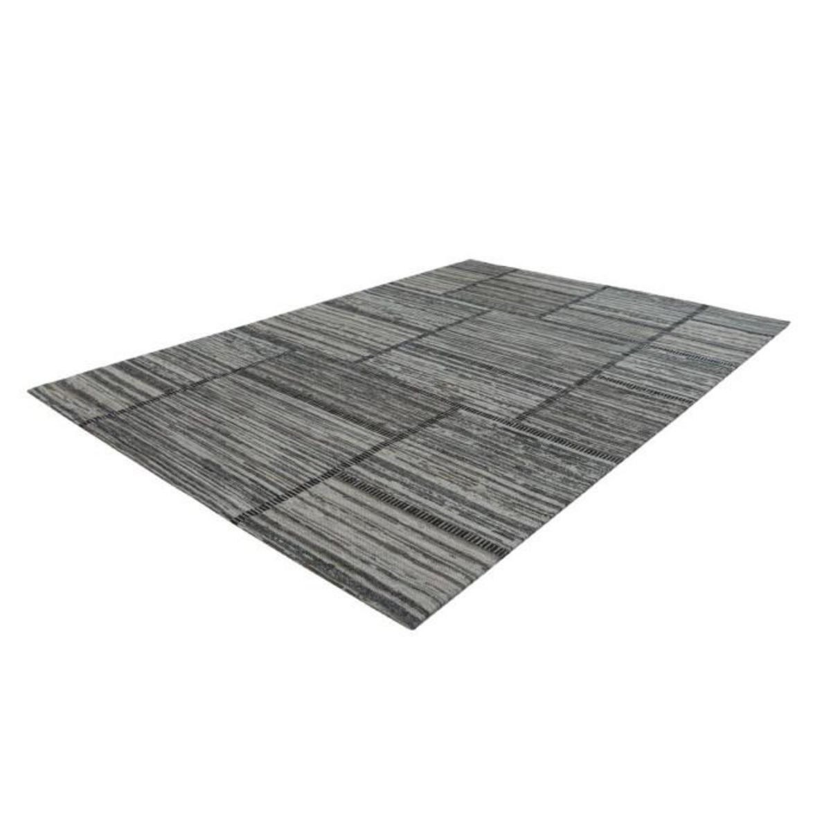 Paris Prix Tapis Imprimé Jacquard  Phoenix  Naturel & Gris