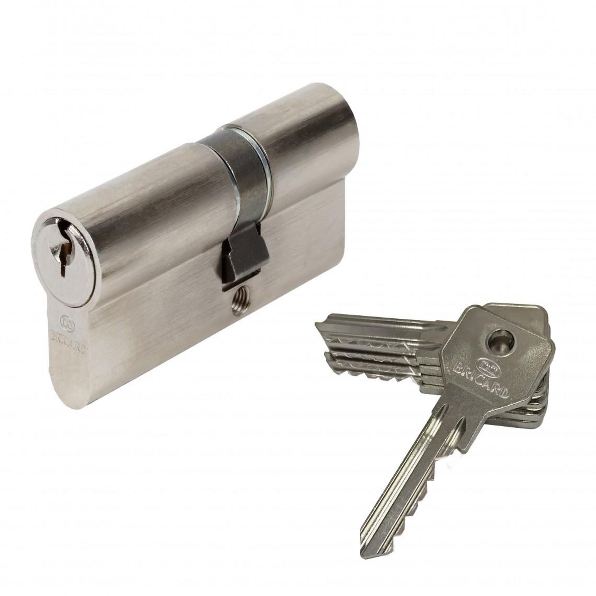 CENTRALE BRICO Cylindre de serrure BRICARD alpha débrayable L.30 + 40 mm