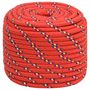 Voir la diapositive 2 : VIDAXL Corde de bateau Rouge 18 mm 25 m Polypropylene