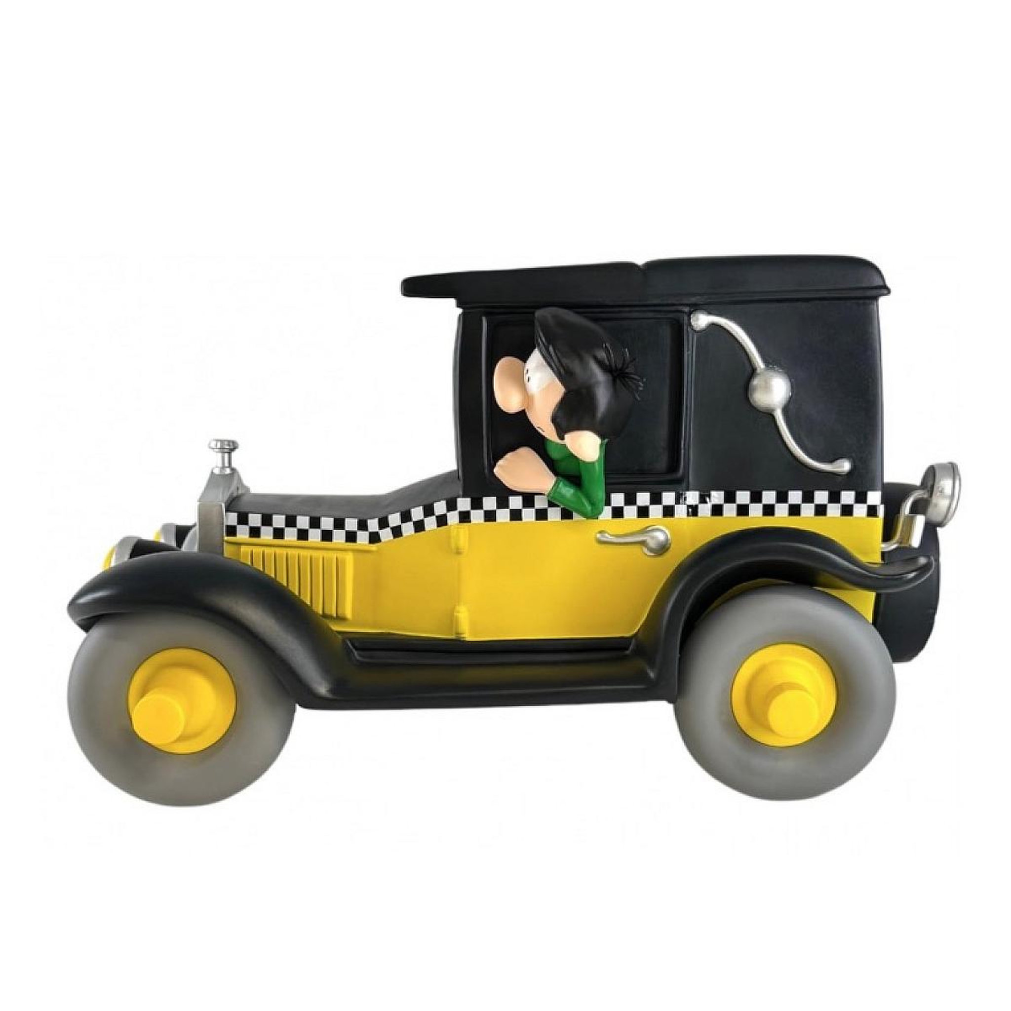 Voir la diapositive 2 : Plastoy Tirelire figurine Gaston taxi fiat 509
