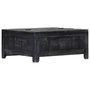 Voir la diapositive 4 : VIDAXL Table basse Noir 65x65x30 cm Bois de manguier massif