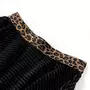 VIDAXL Jupe pour enfants avec ceinture leopard noir 104