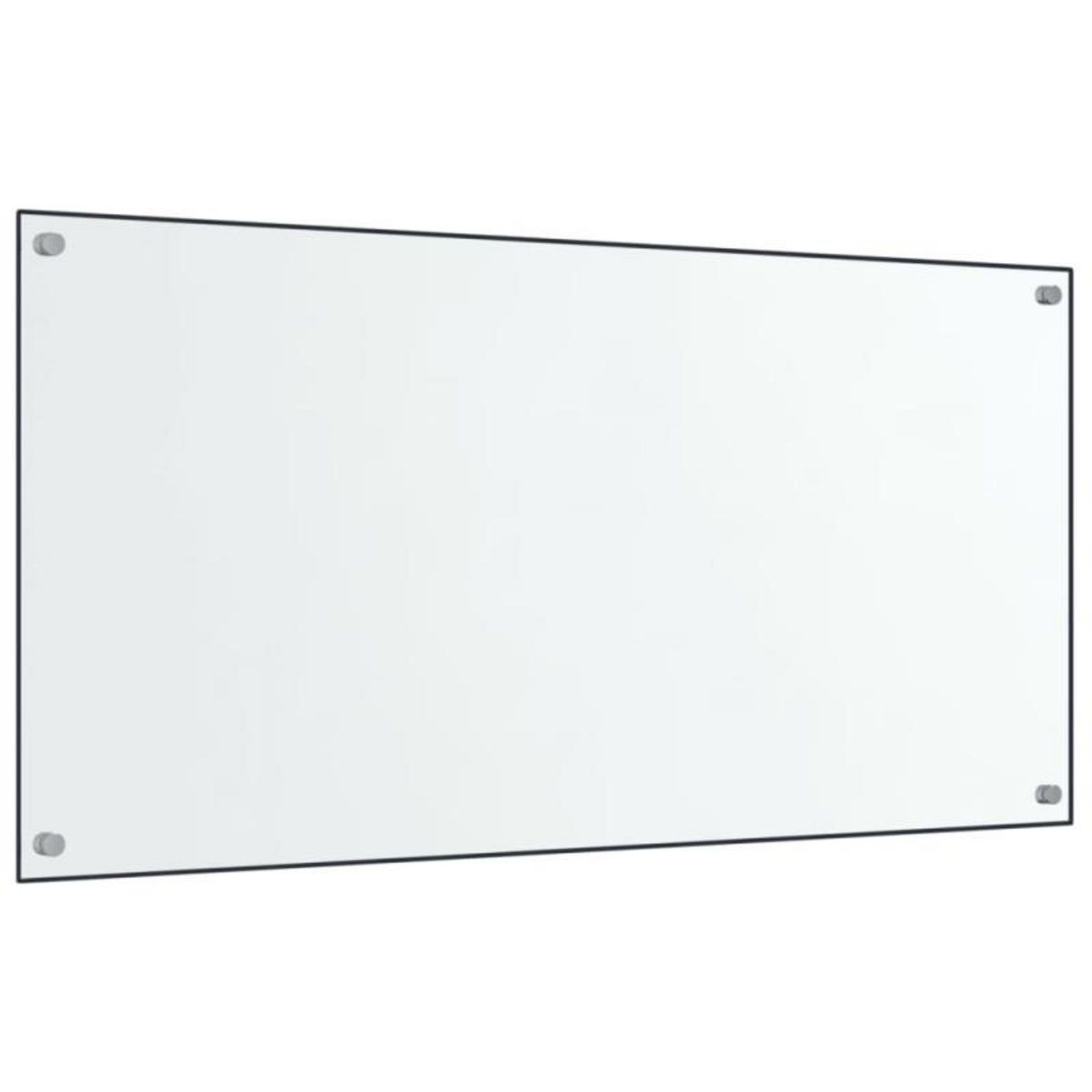 VIDAXL Dosserets de cuisine 2 pcs transparent 80x60 cm verre trempé