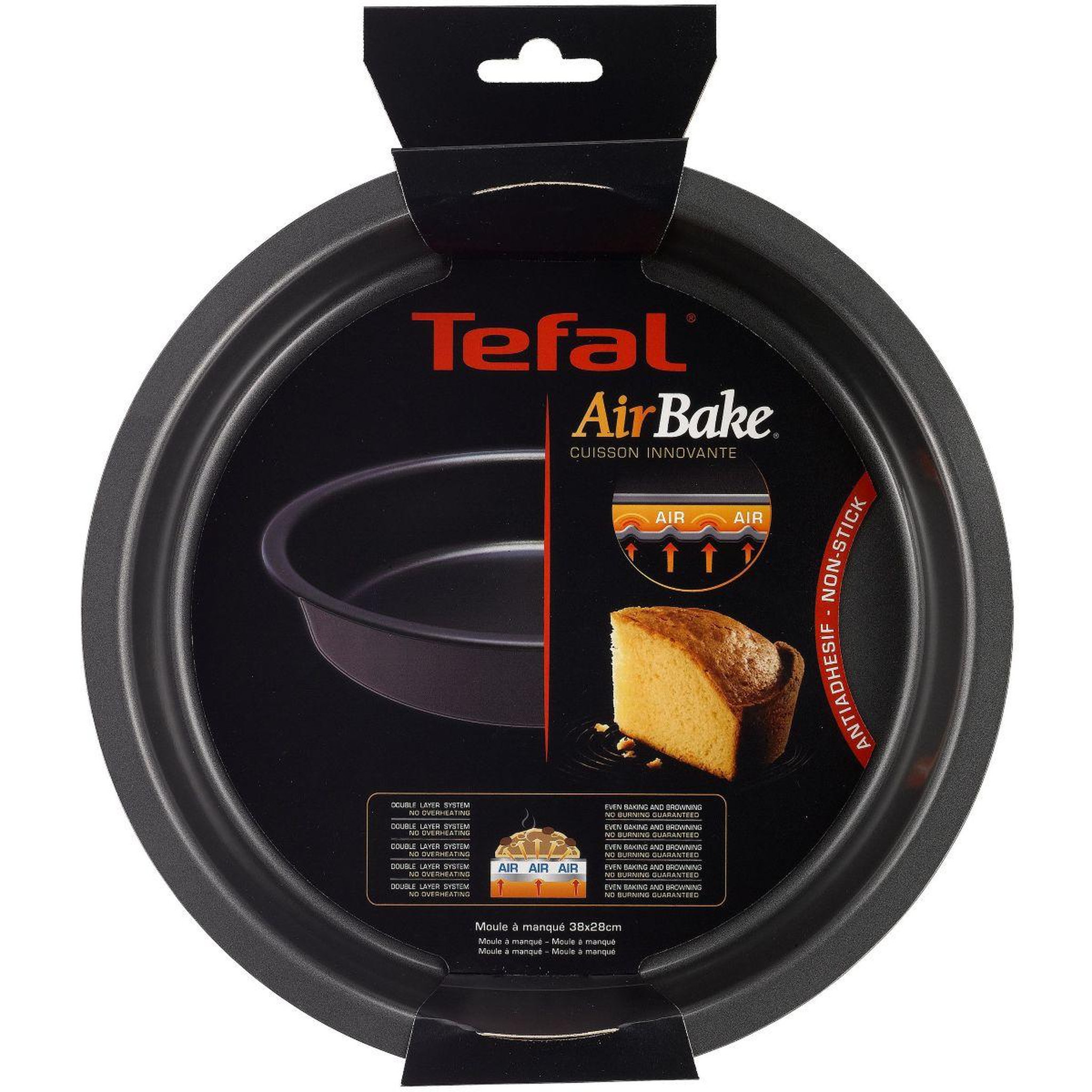 Voir la diapositive 2 : TEFAL Moule à manqué airbake diam 23 cm