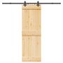 Voir la diapositive 1 : VIDAXL Porte coulissante et kit de quincaillerie 70x210 cm pin massif