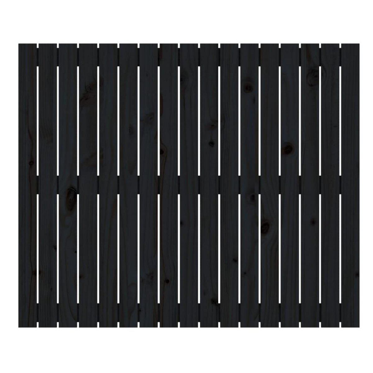 VIDAXL Tete de lit murale Noir 108x3x90 cm Bois massif de pin