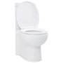 Voir la diapositive 1 : VIDAXL Toilette d'angle en ceramique pour salle de bains blanc