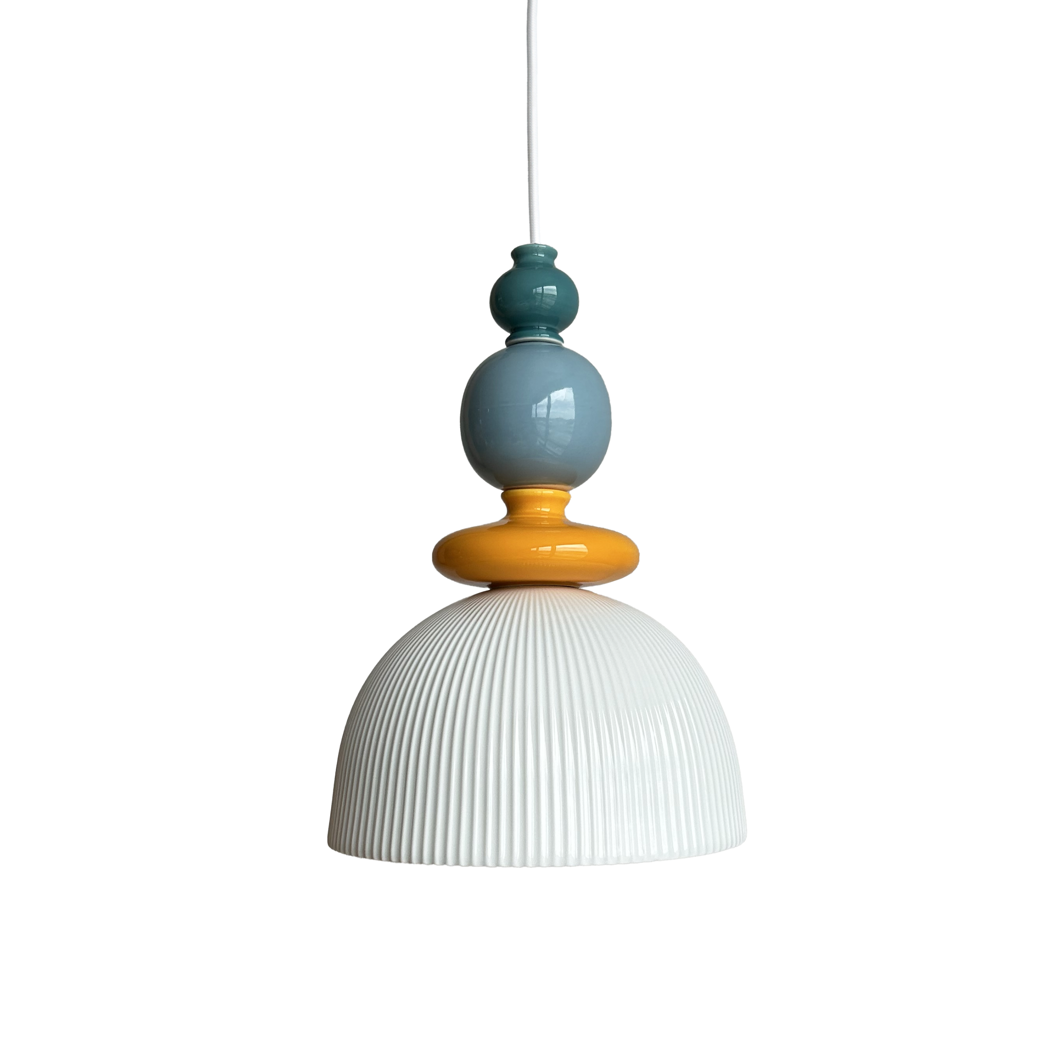 MAISON PAVANE Suspension en céramique multicolore D24,2 cm-Pili