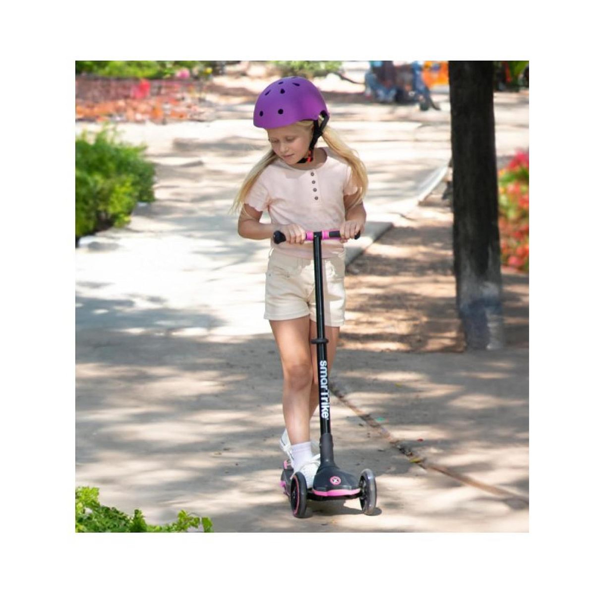 Voir la diapositive 3 : SMARTRIKE Trottinette Évolutive Xtend - Rose