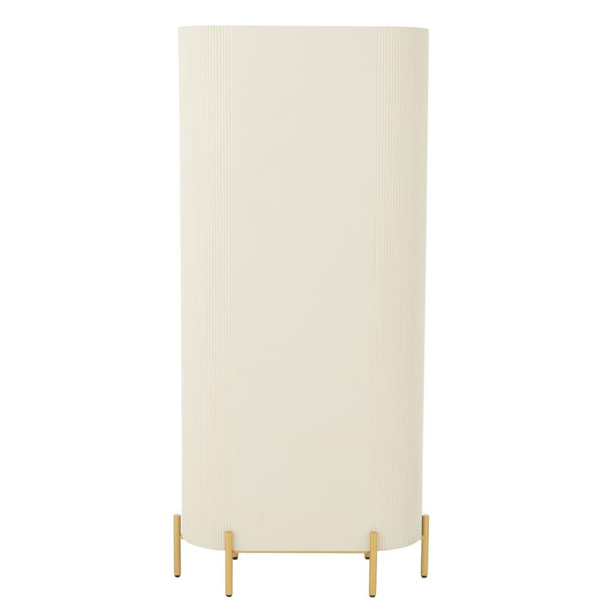 Voir la diapositive 4 : J-LINE Étagère design 5 niveaux  blaine  190cm blanc