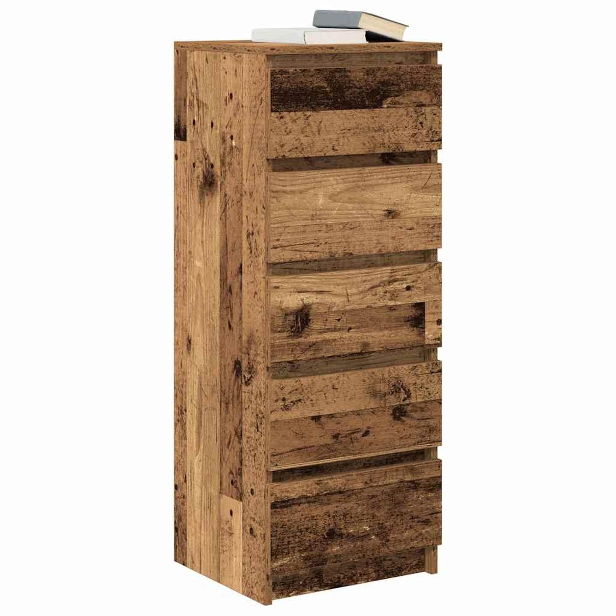 Voir la diapositive 4 : VIDAXL Buffet avec tiroirs vieux bois 37,5x35x99 cm bois d'ingenierie