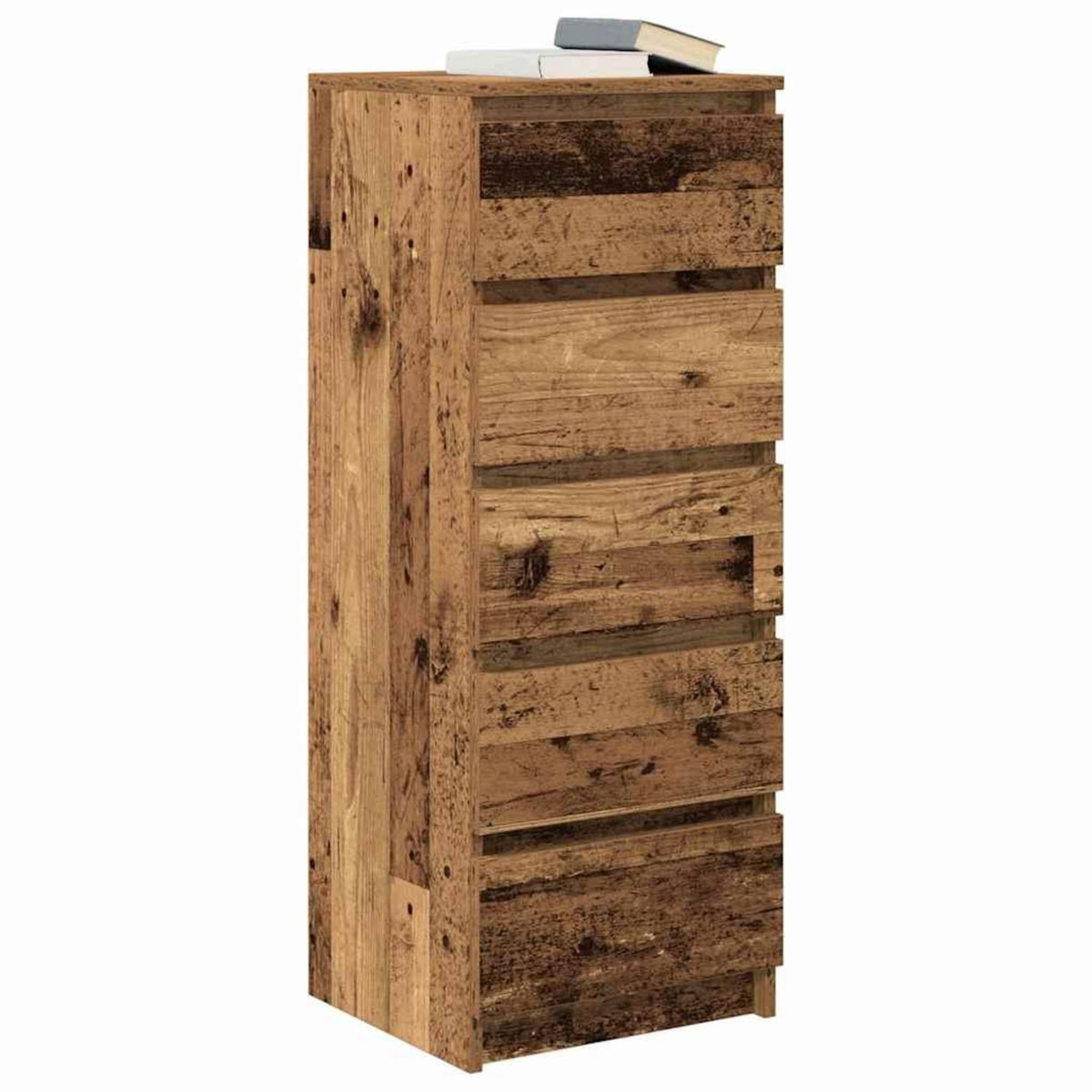 VIDAXL Buffet avec tiroirs vieux bois 37,5x35x99 cm bois d'ingenierie