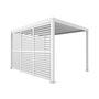 Voir la diapositive 1 : SWEEEK Pergola bioclimatique aluminium 4x3m + 3 persiennes 130cm à lames orientables Triomphe
