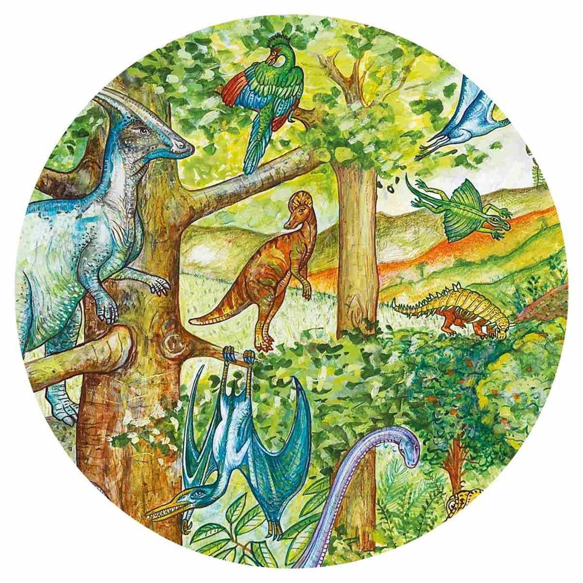 Voir la diapositive 4 : Djeco Puzzle d'observation Dinosaures et livret 100 pièce