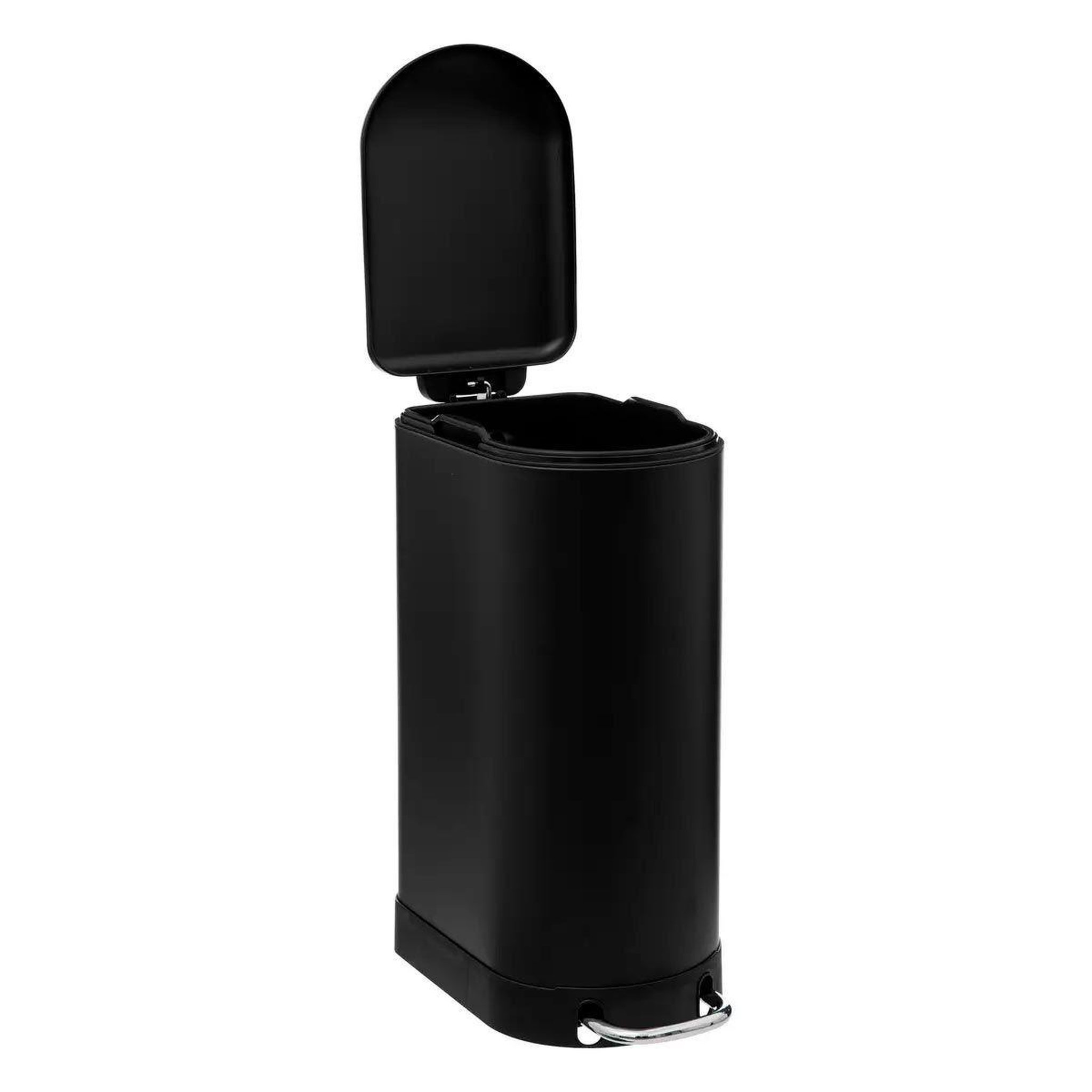 Voir la diapositive 2 : FIVE Poubelle de cuisine fine en métal  ariane  30l noir