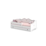 KOBI Lit enfant Emma + tiroir de rangement 160 cm avec matelas