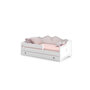 Voir la diapositive 1 : KOBI Lit enfant Emma + tiroir de rangement 160 cm avec matelas