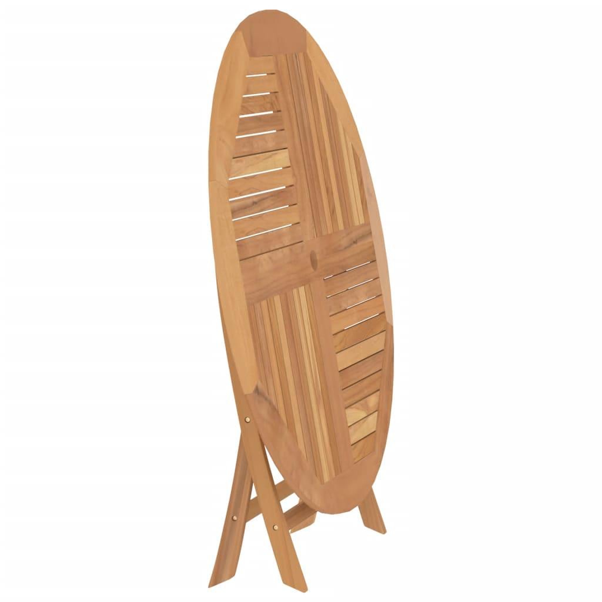 Voir la diapositive 5 : VIDAXL Table pliable de jardin Ø 110x75 cm bois massif de teck