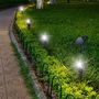 Voir la diapositive 2 : Lumisky Quatre spots solaires reliés ROUNDY Noir Plastique 200LM