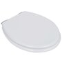 Voir la diapositive 3 : VIDAXL Siege de toilette et couvercle a fermeture douce 2pcs MDF Blanc