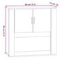 Voir la diapositive 6 : VIDAXL Armoire murale Chene fume 80x33x80 cm Bois d'ingenierie
