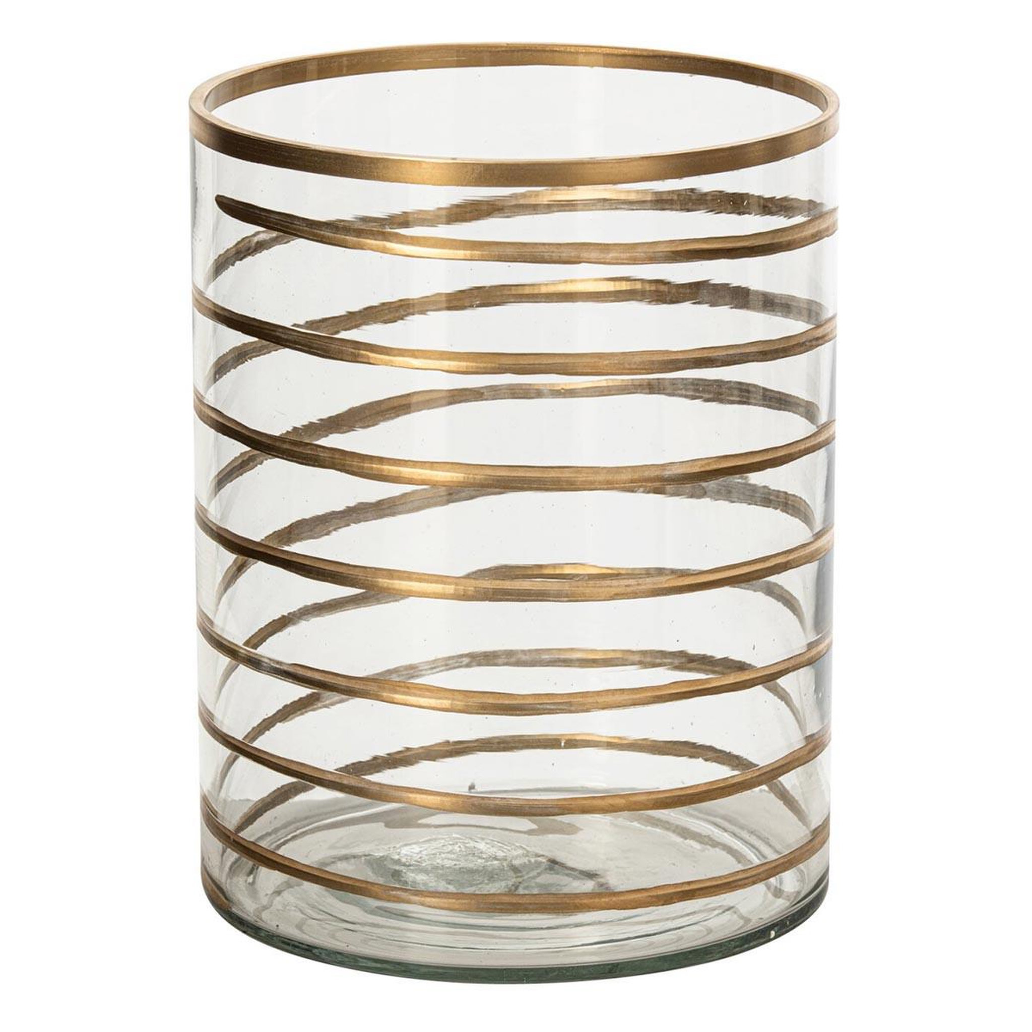 J-LINE Photophore design en verre  daria  20cm transparent