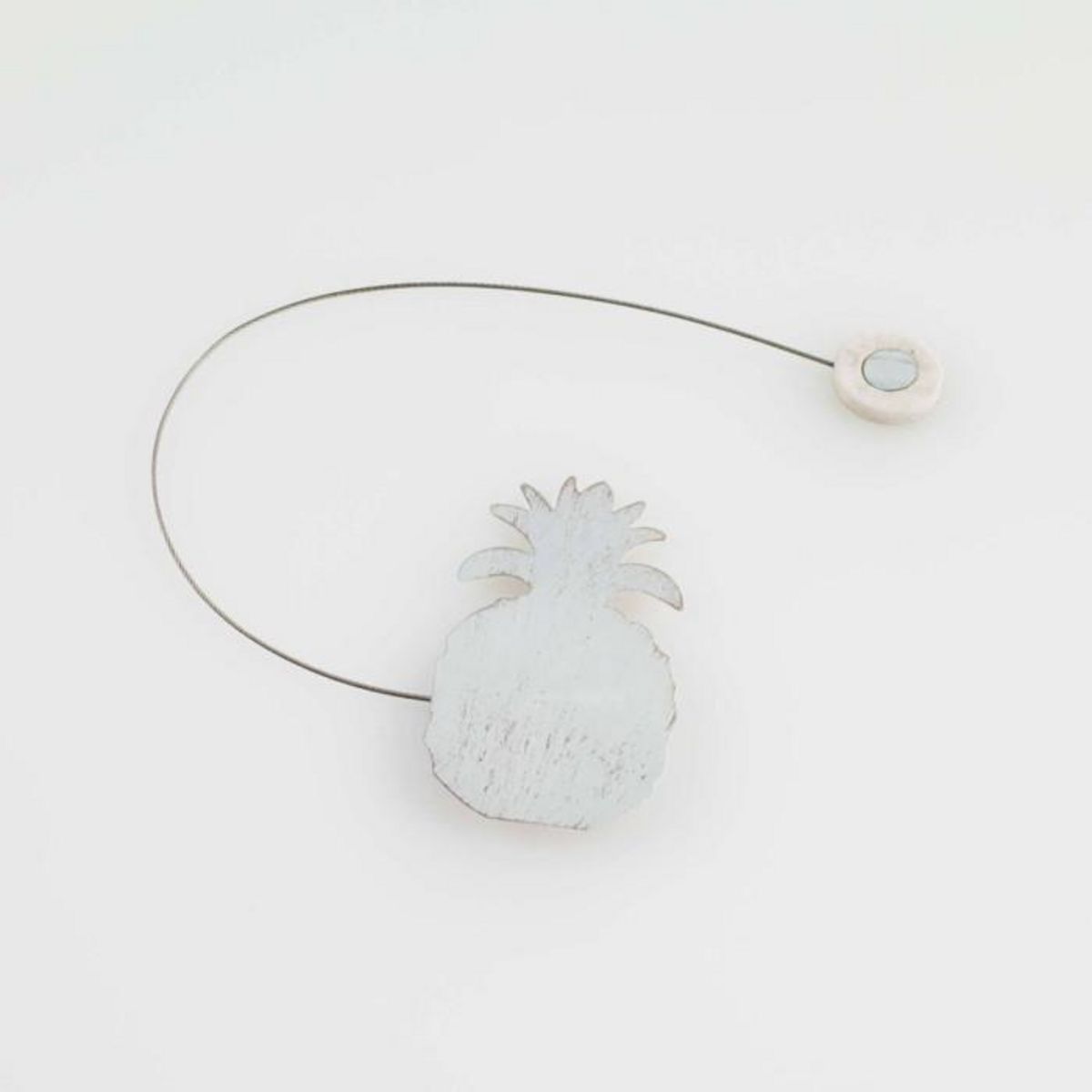 Paris Prix Embrasse de Rideau Aimantée  Ghana  30cm Blanc