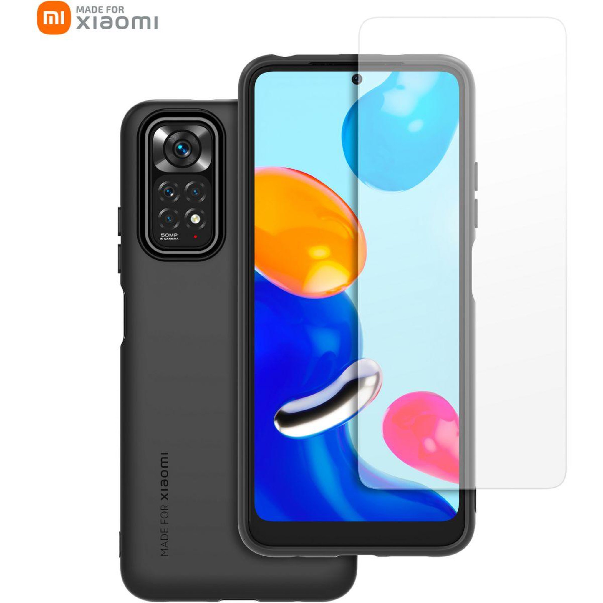 Voir la diapositive 1 : XIAOMI Pack Redmi Note 11/11S Coque + Verre trempe