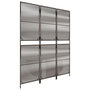 Voir la diapositive 4 : VIDAXL Cloison de separation 3 panneaux marron resine tressee