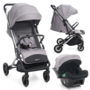 Voir la diapositive 1 : BEBELISSIMO Poussette combinée duo 2 en 1 - siège auto 0+ Lioni – dès la naissance – jusqu'à 22kg - gris