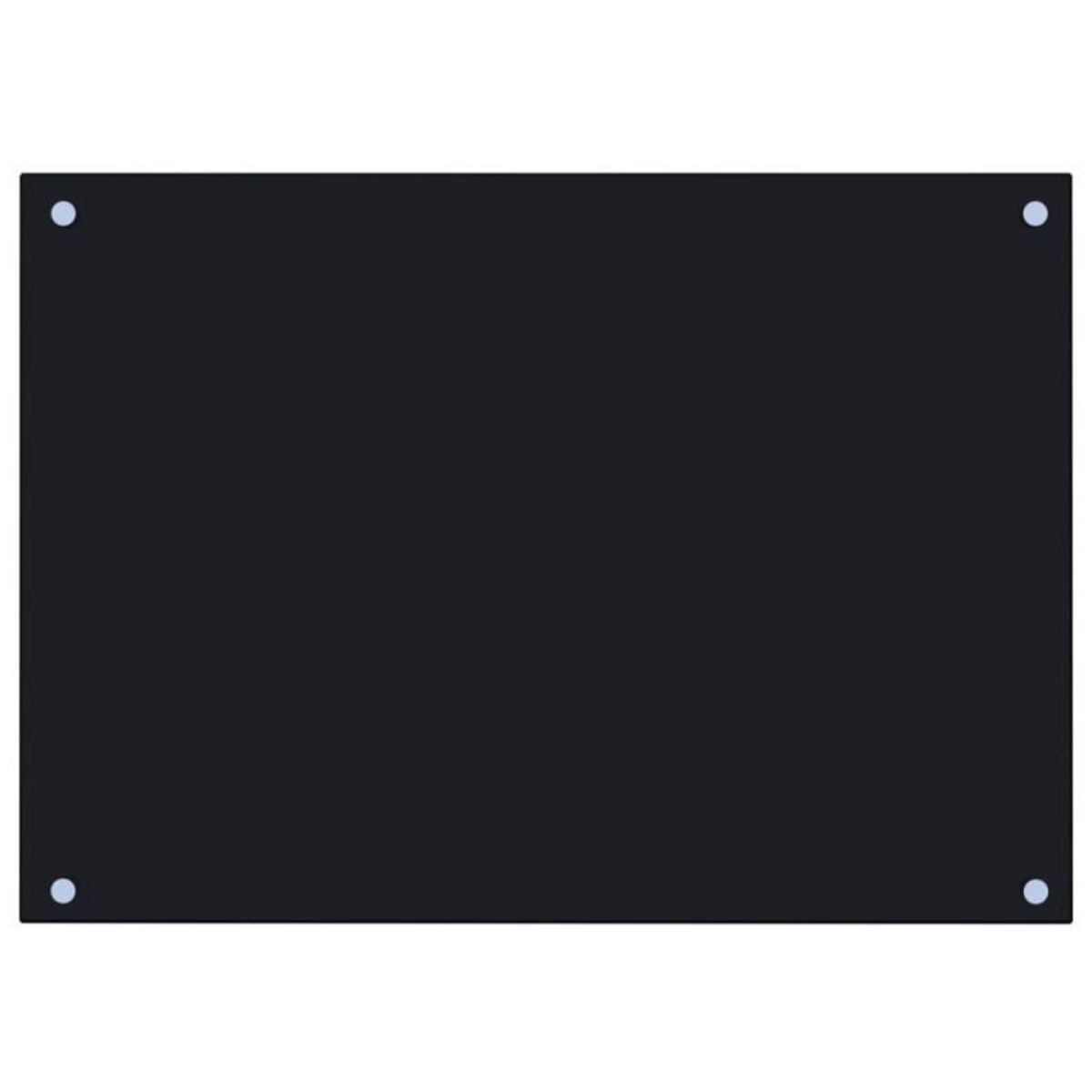 VIDAXL Dosseret de cuisine Noir 70x50 cm Verre trempé