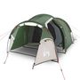 Voir la diapositive 2 : VIDAXL Tente de camping tunnel 2 personnes vert impermeable