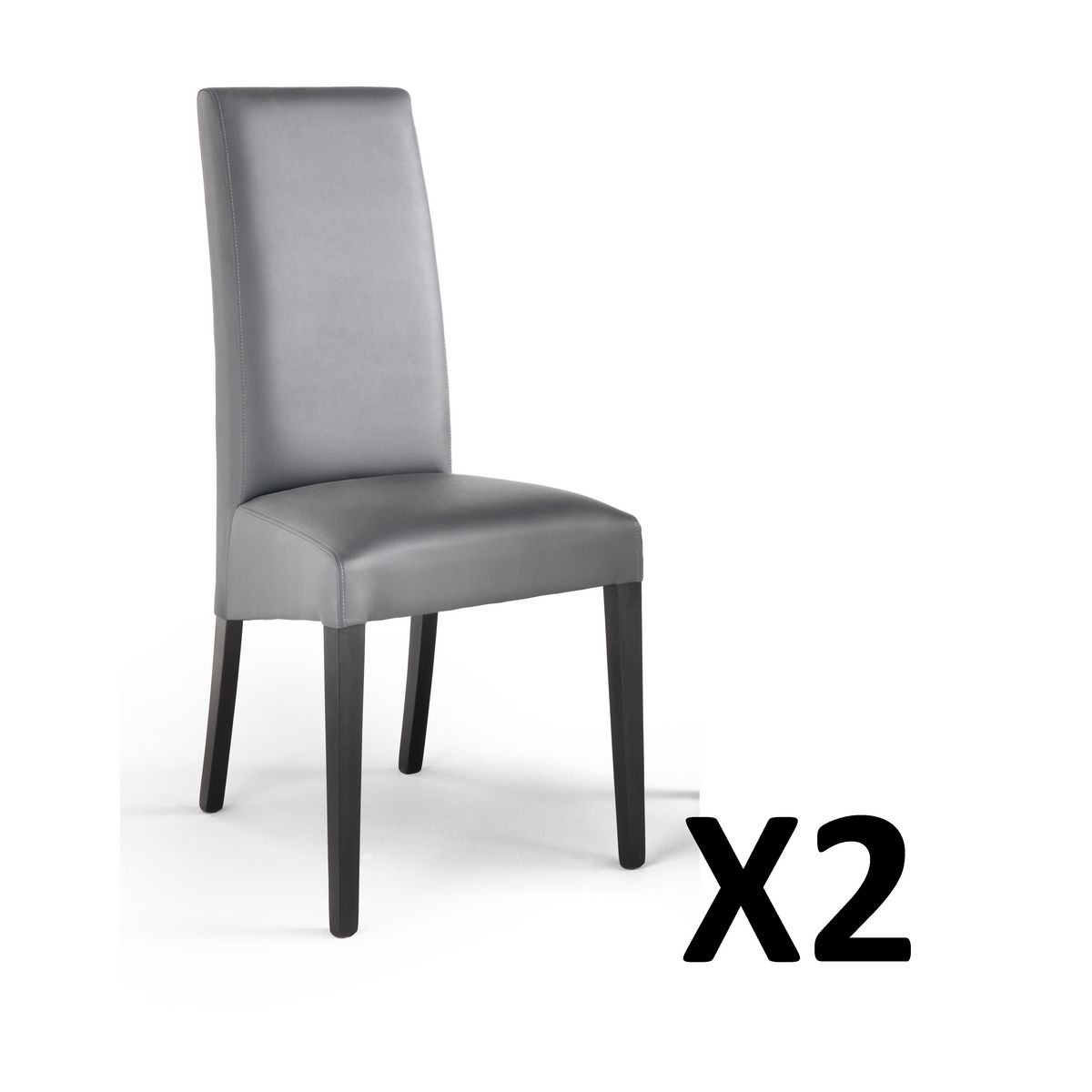 Lot de 2 chaises de séjour salle à manger modernes MARIA