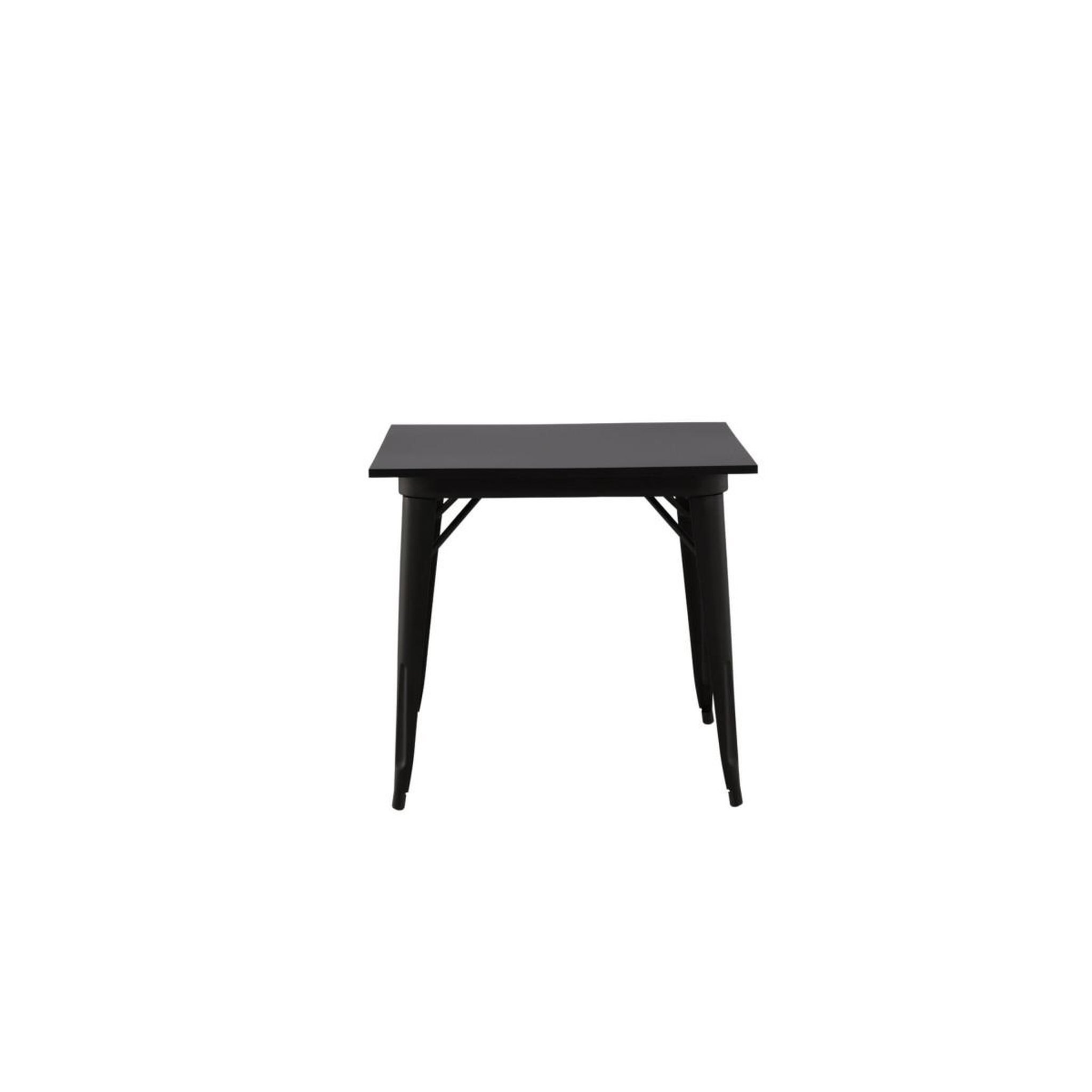 Voir la diapositive 3 : Paris Prix Table à manger carrée  tempe  80cm noir