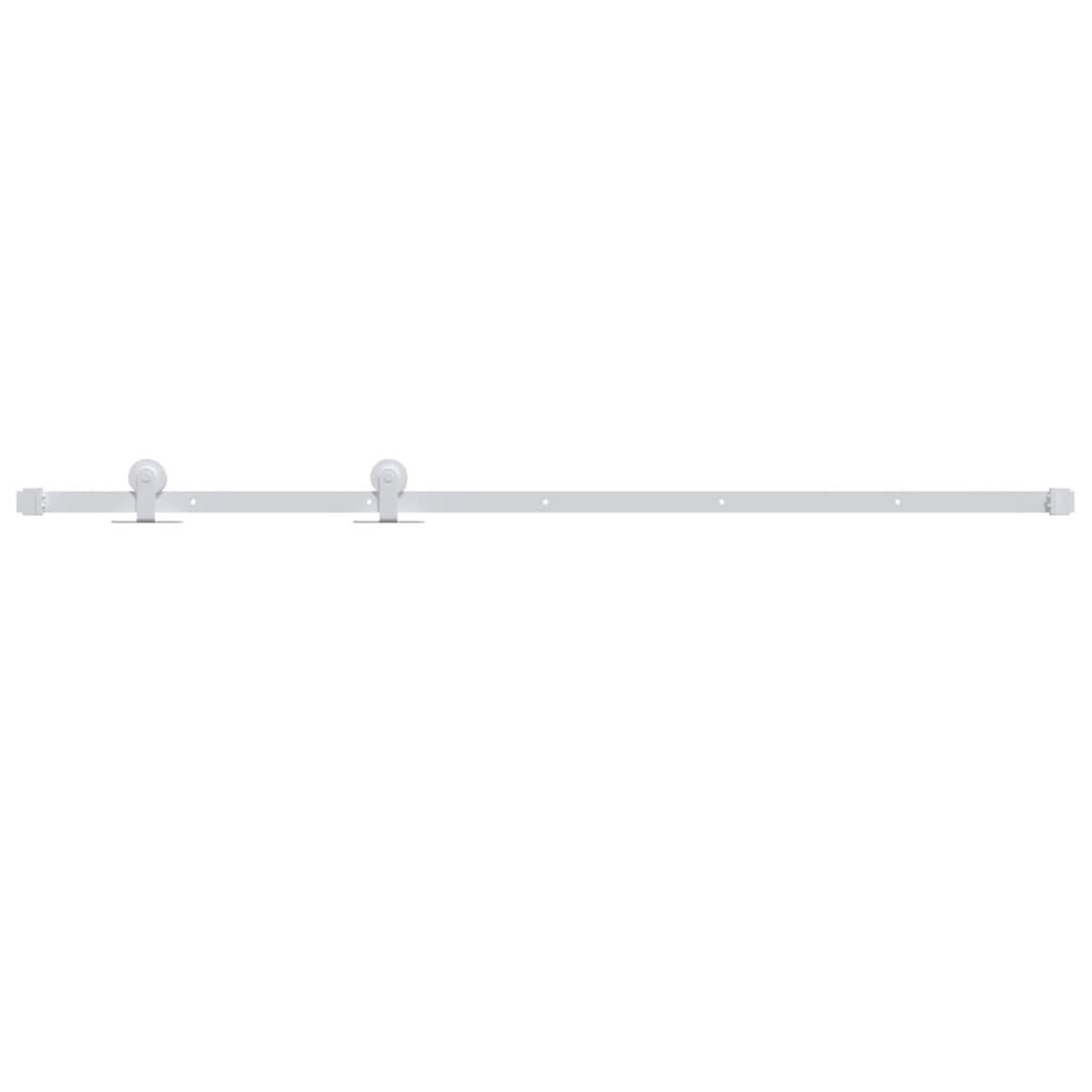 Voir la diapositive 2 : VIDAXL Kit de quincaillerie de porte coulissante 183 cm Acier Blanc