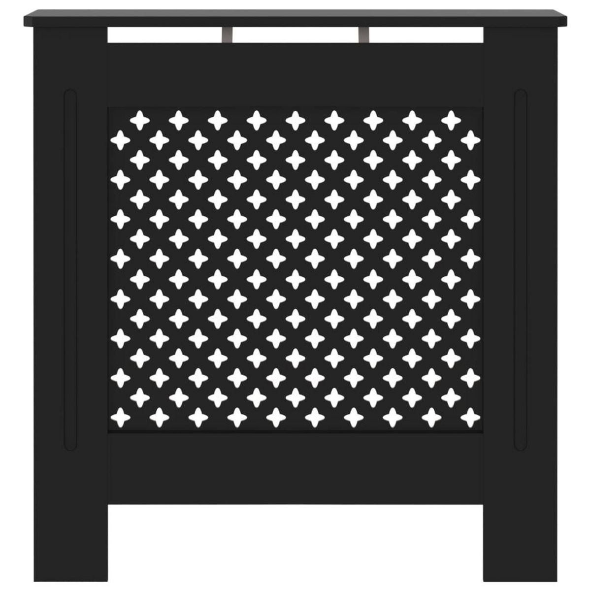 VIDAXL Cache-radiateur MDF Noir 78 cm