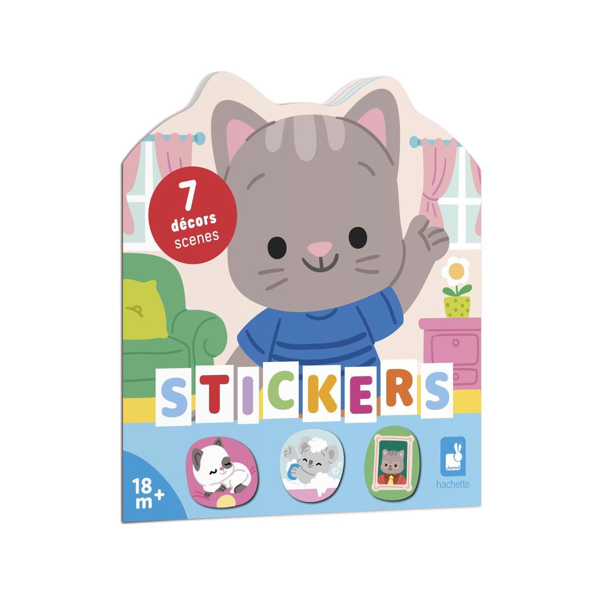 JANOD Cahier de stickers - la maison