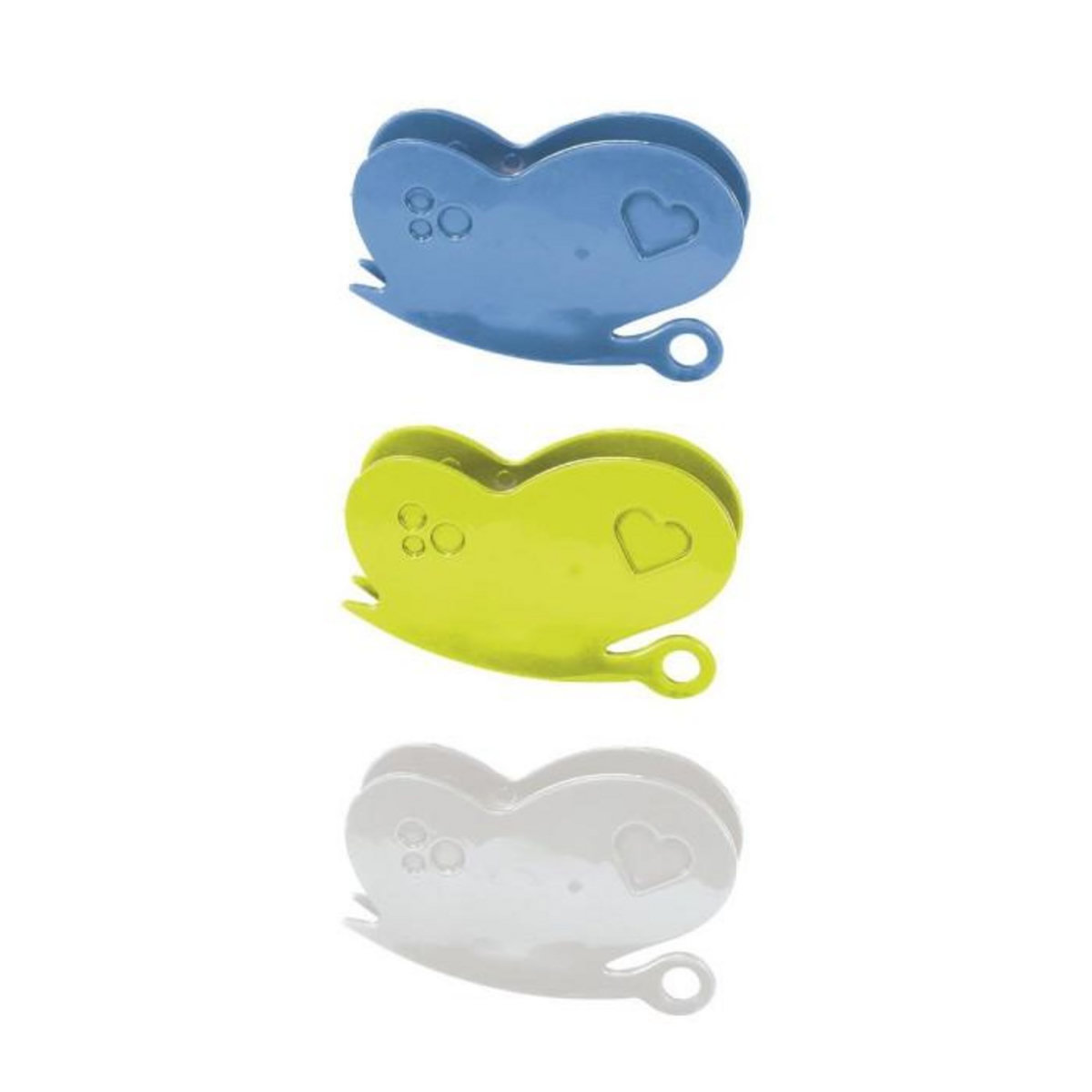 Paris Prix Lot de 3 Pinces Conservation  Papillon  6cm Multicolore