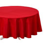 Voir la diapositive 1 : ATMOSPHERA Nappe Antitache Ronde  Unie  180cm Rouge