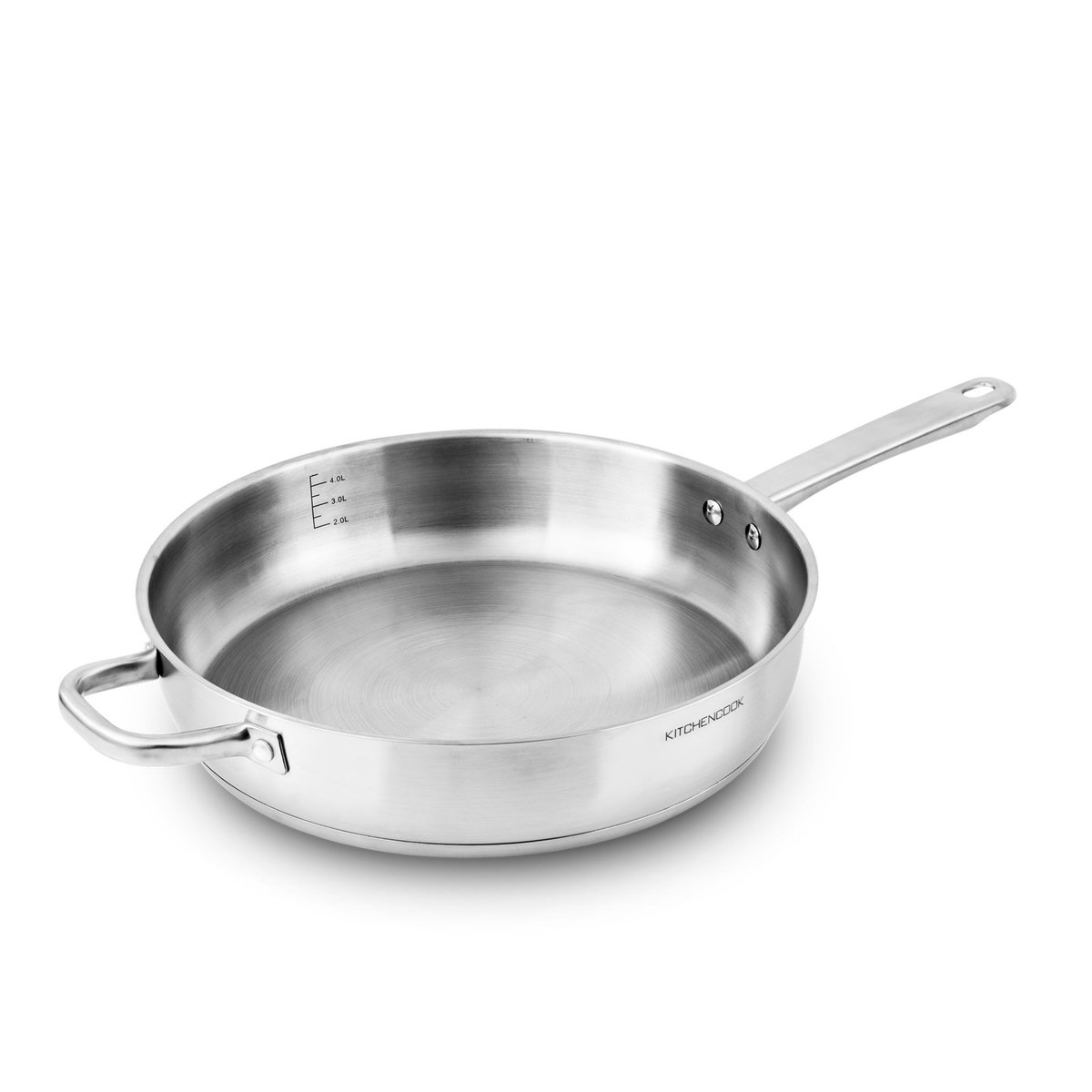KITCHEN COOK Poêle acier inoxydable 28 cm induction PROFESSIONNEL