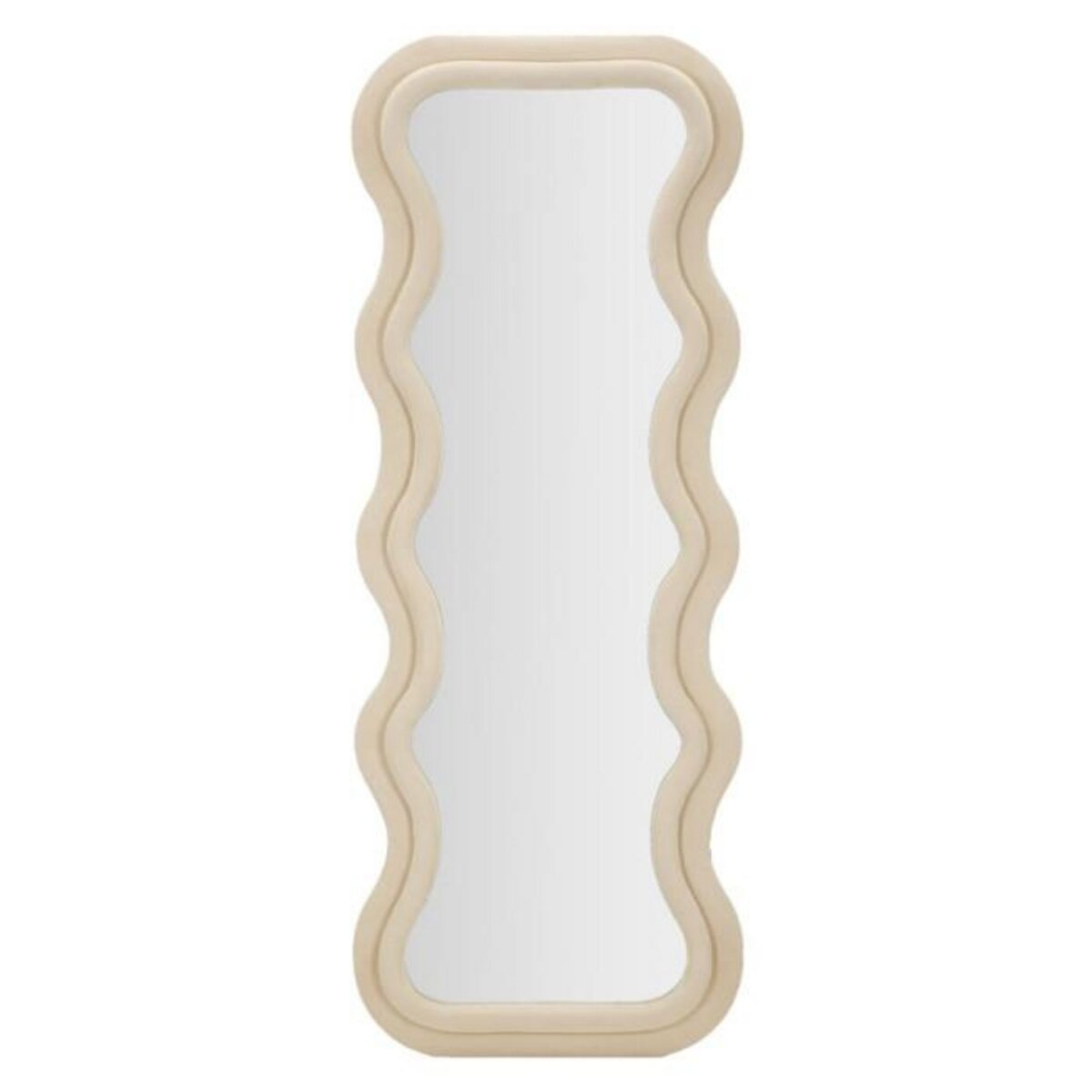 Paris Prix Miroir Mural en Velours  Emily  160cm Crème