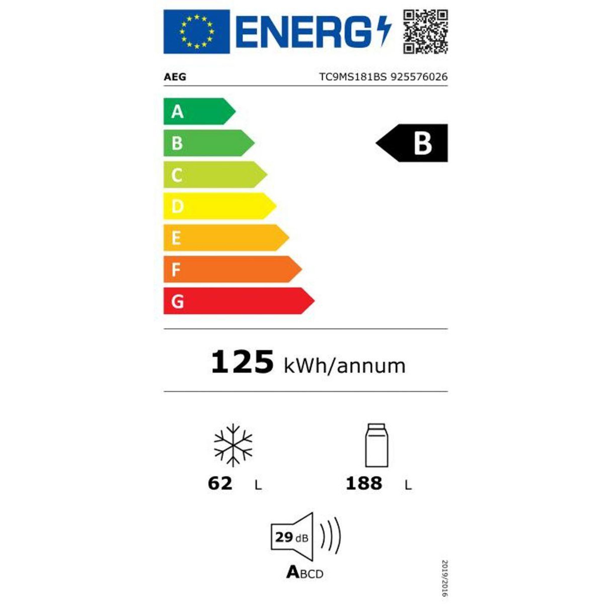 Voir la diapositive 6 : AEG Réfrigérateur combiné tc9ms181bs