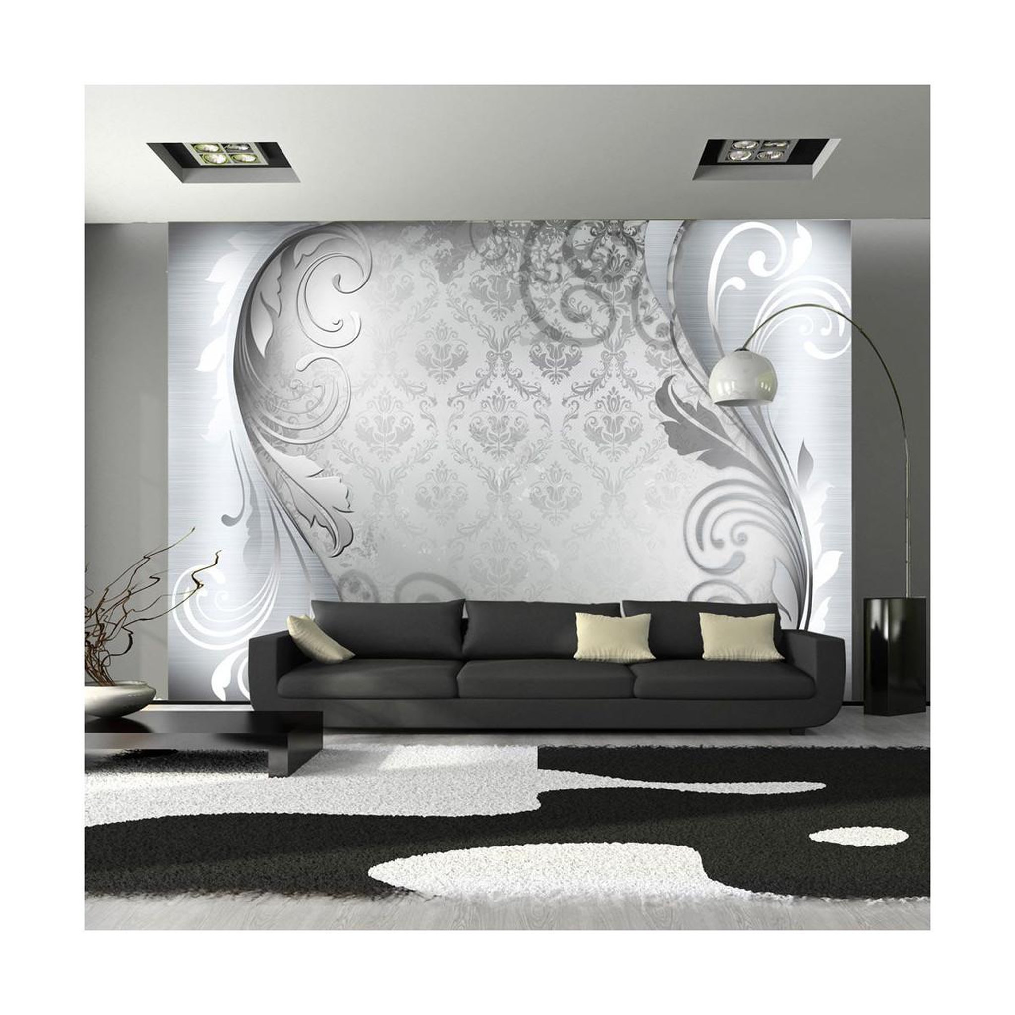 Voir la diapositive 1 : Paris Prix Papier Peint  Gray Ornament