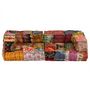 Voir la diapositive 5 : VIDAXL Pouf modulaire a 2 places Patchwork Tissu
