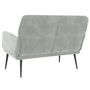 Voir la diapositive 5 : VIDAXL Banc Gris clair 108x79x79 cm Velours