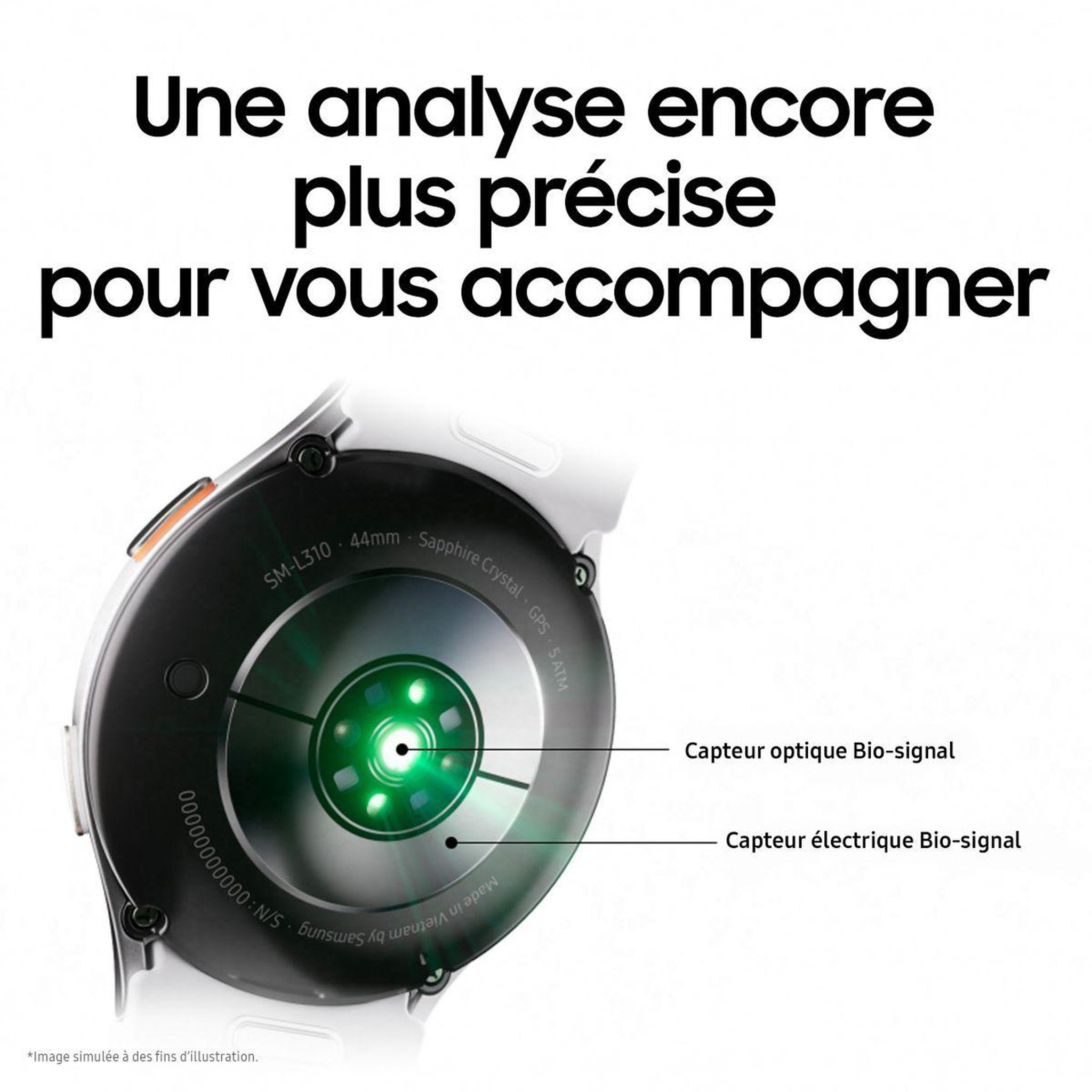Voir la diapositive 4 : Samsung Montre connectée Galaxy Watch7 Vert 40mm 4G
